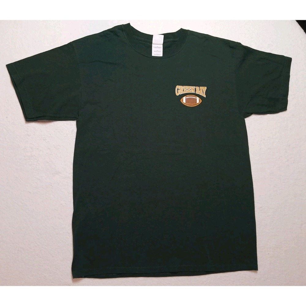 Vintage Gilden Green Bay Football T Shirt L Logo NFL NOS